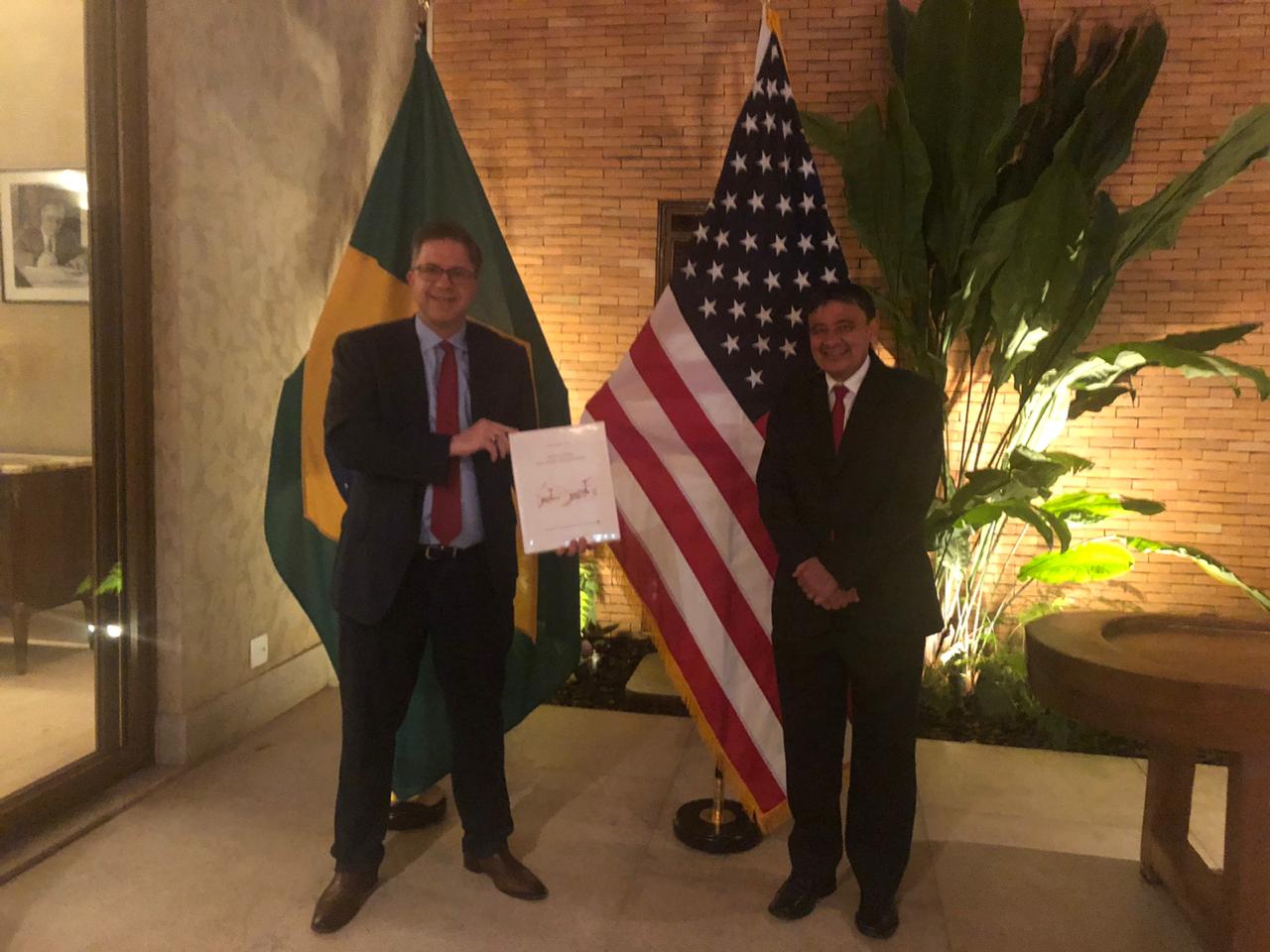 Govenador Wellington Dias e o embaixador dos Estados Unidos no Brasil, Todd Chapman