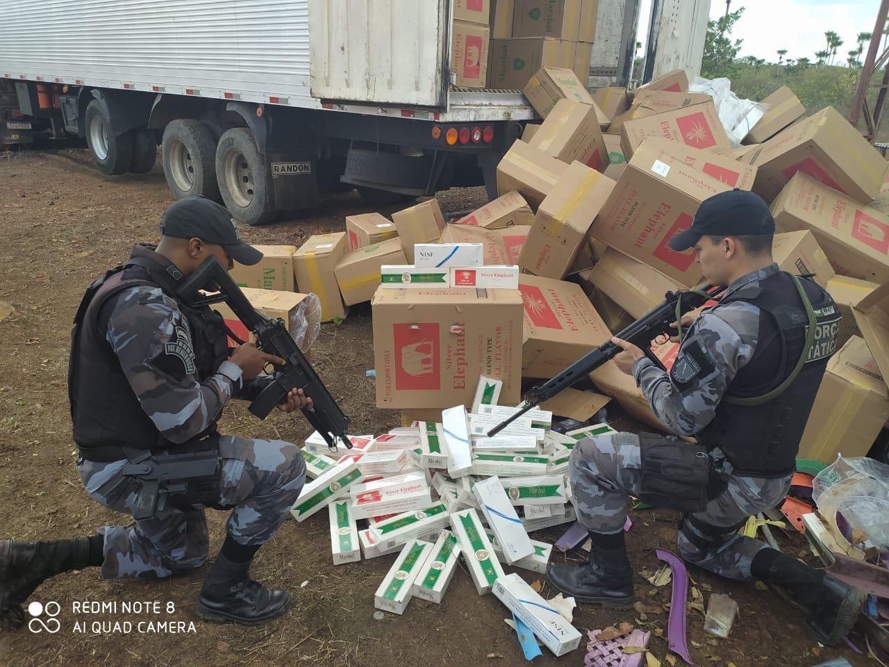Carga de cigarros avaliada em R$ 1 milhão