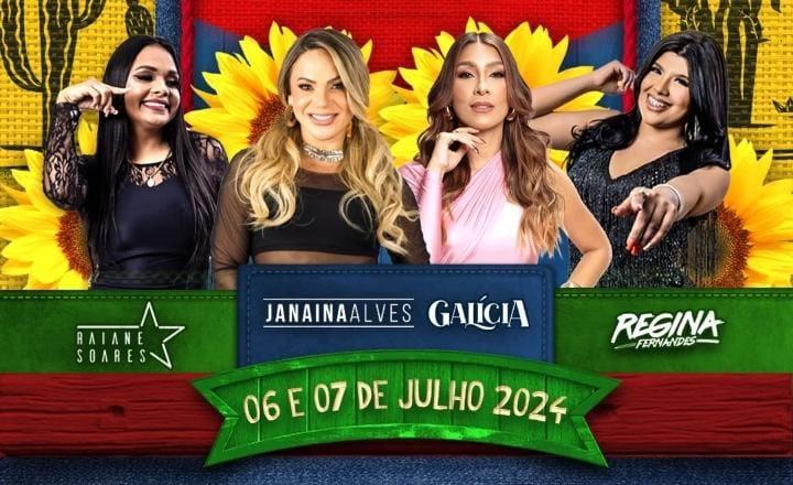 Atrações musicais do Arraiá