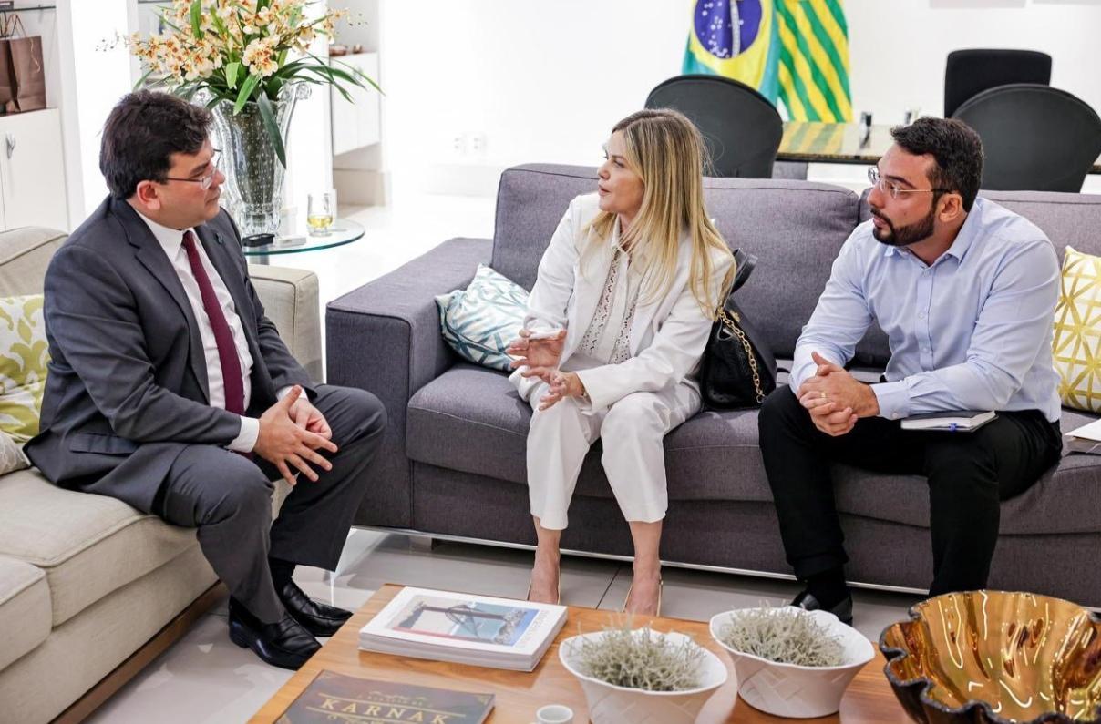 Rafael Fonteles, Gracinha Mão Santa e Francisco Emanuel no Karnak