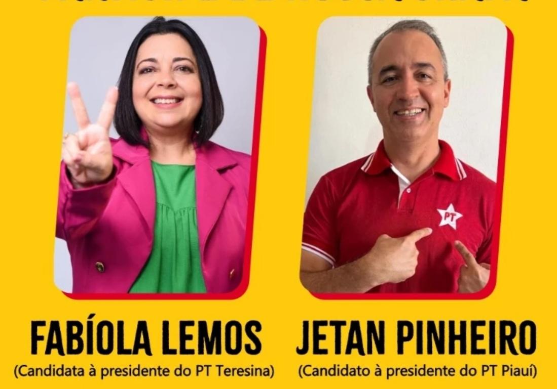 Fabíola e Jetan entram na disputa interna no PT
