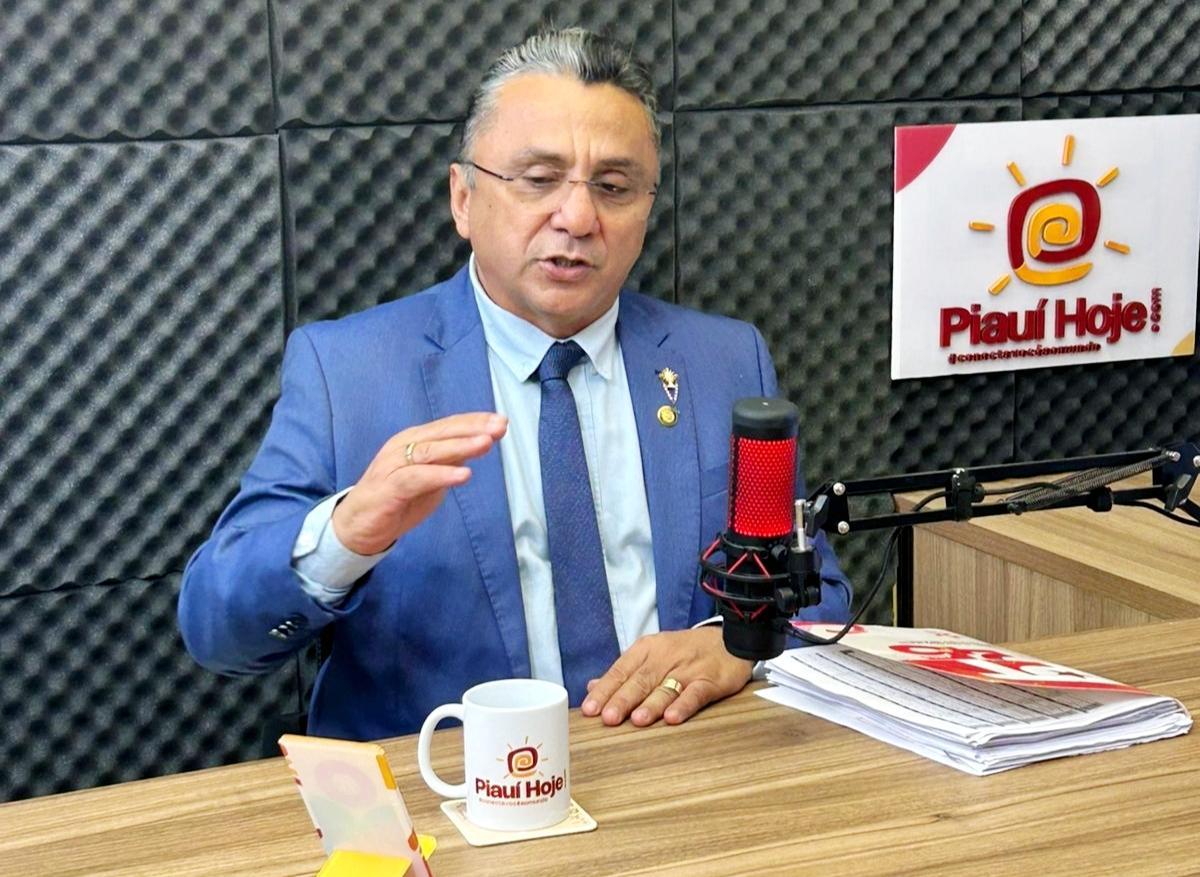 Dudu do PT no estúdio do portal Piauí Hoje