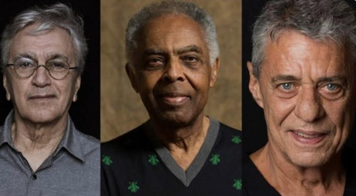 Caetano Veloso, Gilberto Gil e Chico Buarque: arte e engajamento político