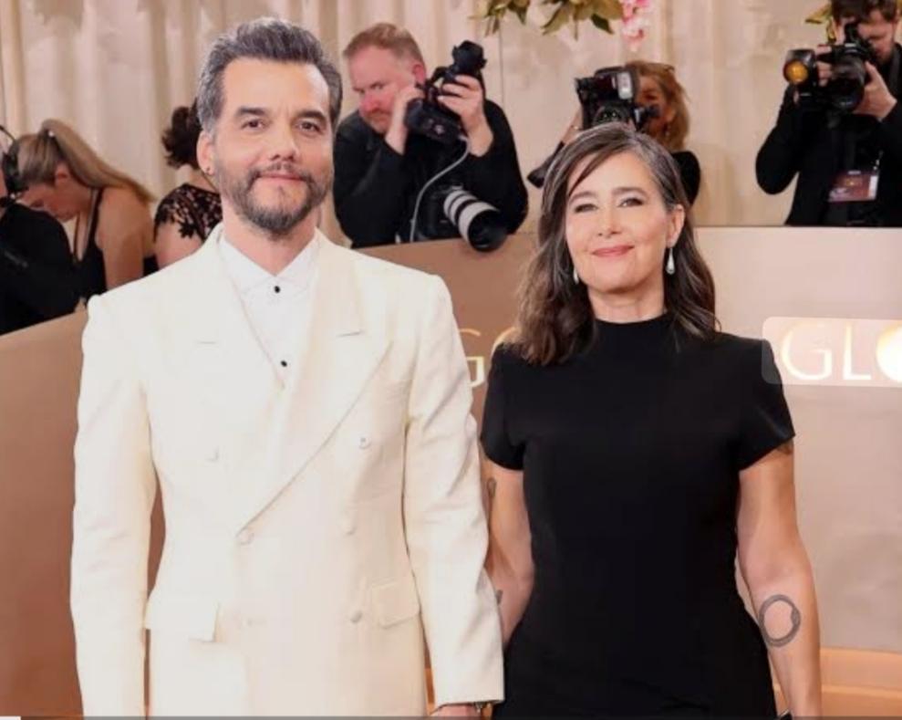 Wagner Moura com a esposa Sandra Delgado