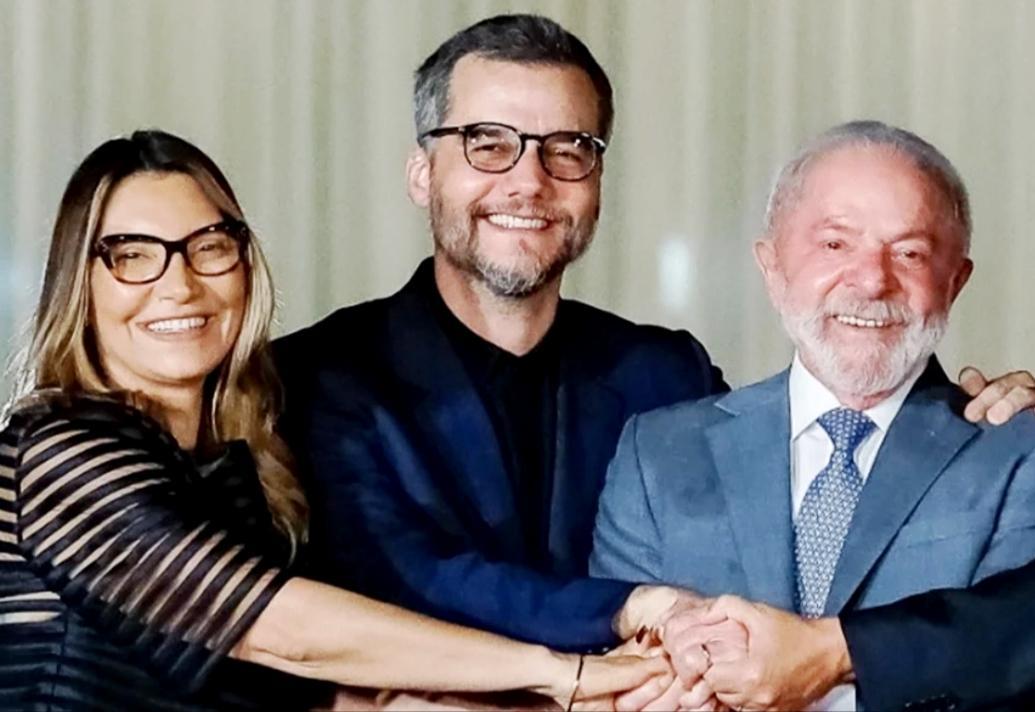 Janja, Wagner Moura e Lula em encontro recente