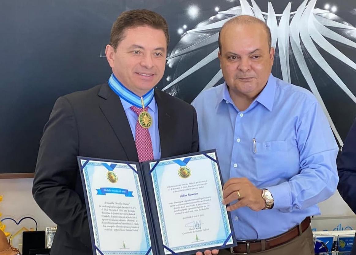 Willian Guimarães é amigo foi homenageado por Ibaneis Rocha