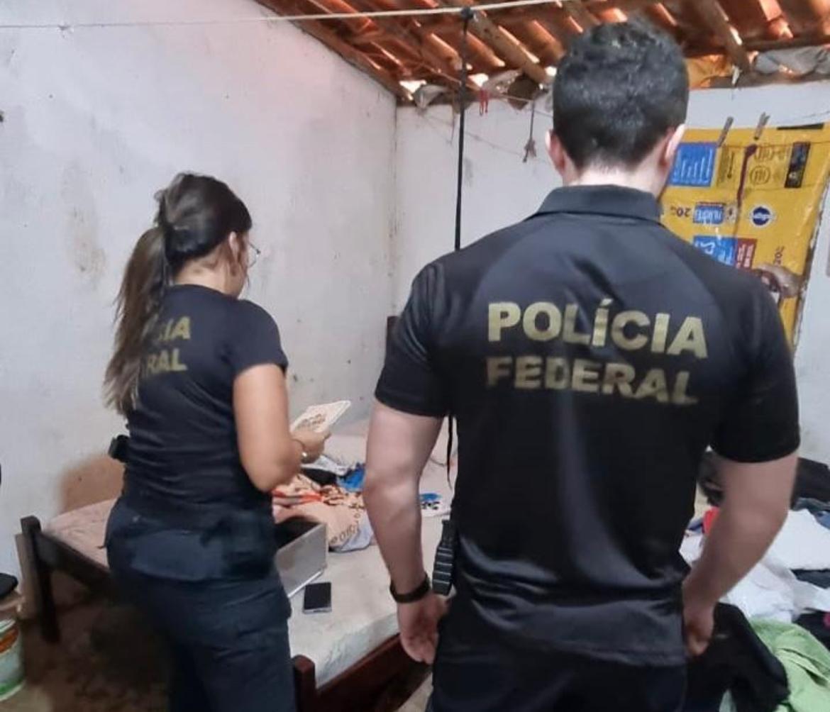 Equipe da PF durante buscas em Ipiranga do Piauí