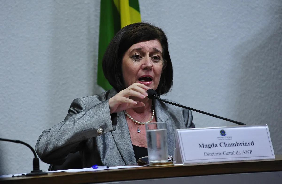Foto de arquivo - Magda Chambriard durante oitiva em quando era diretora-geral da ANP