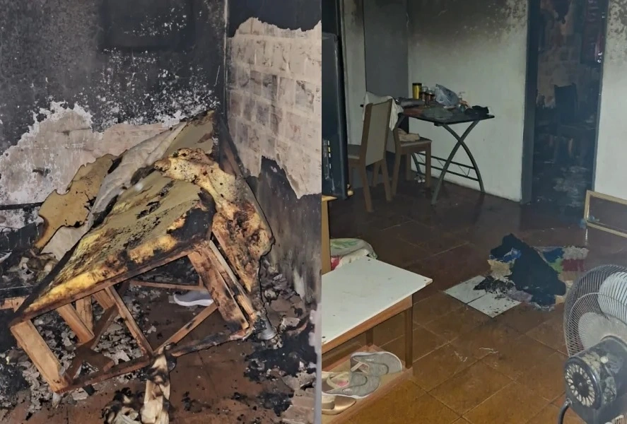 Apartamento fica parcialmente destruído em incêndio no bairro Morada Nova