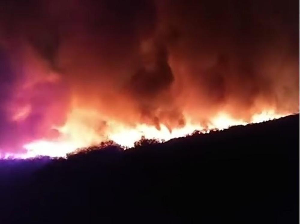 Incêndio de grandes proporções na divisa do Piauí e Ceará