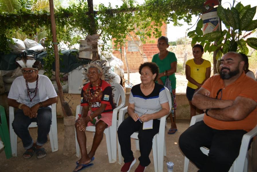 Reunião com os índios em Piripiri
