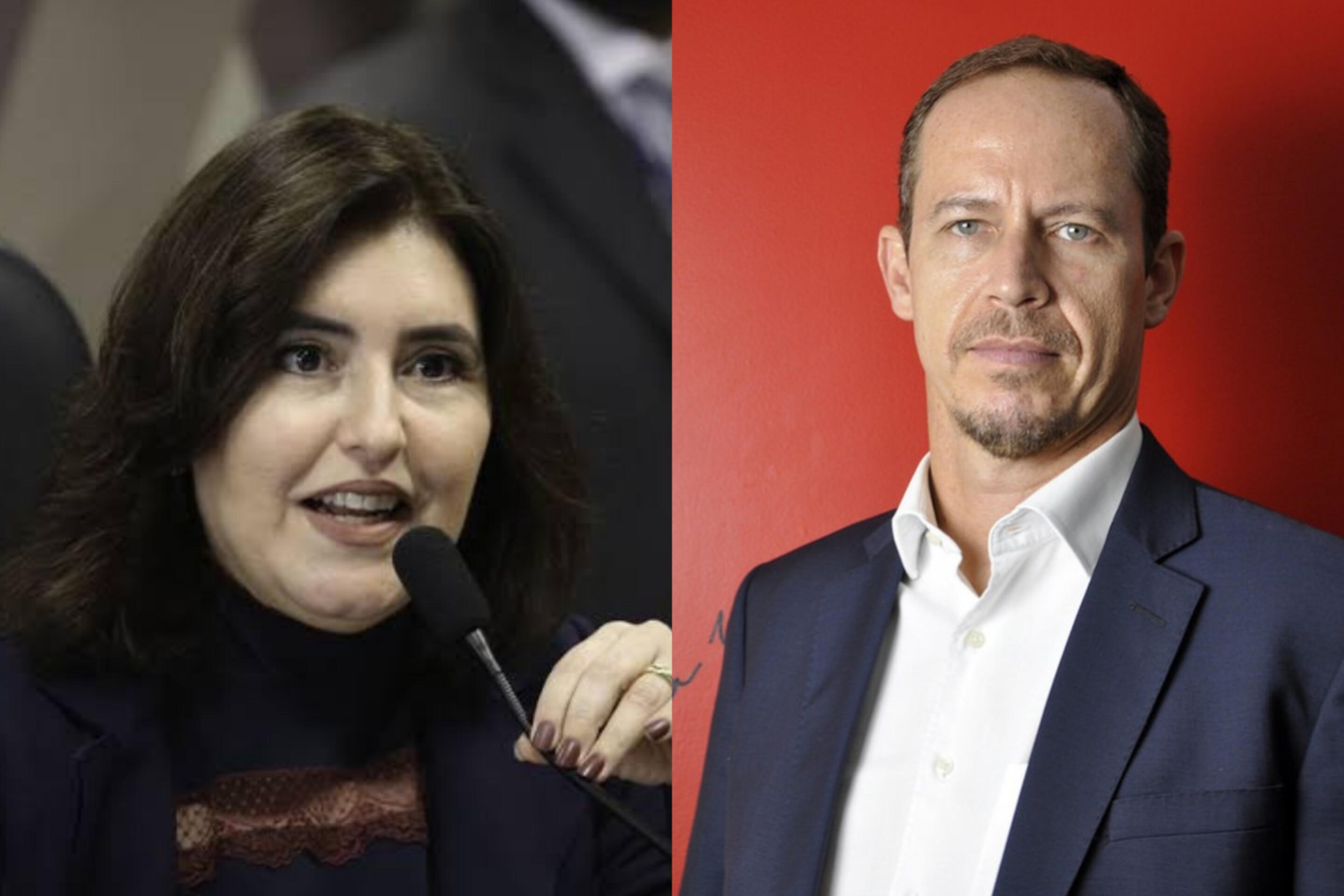 Simone Tebet e Ricardo Cappelli