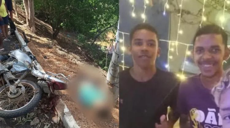 Irmãos Vinicius Rodrigues Feitosa e Kauã Rodrigues Feitosa morreram em acidente de moto