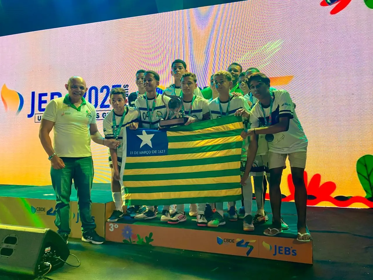 Piauí conquista medalha no futsal masculino dos Jogos Escolares em Minas Gerais