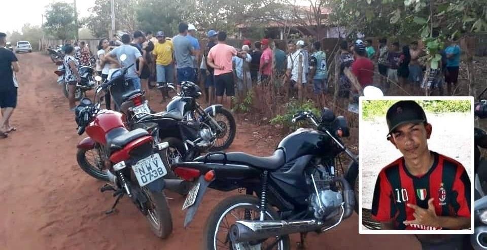 Populares no local do acidente