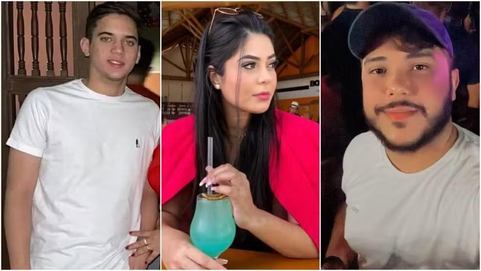 Raul Aquino Rodrigues, de 18 anos, Yasmin de Araújo Andrade, de 24 anos e Jofre Dantas Pereira, de 28 anos
