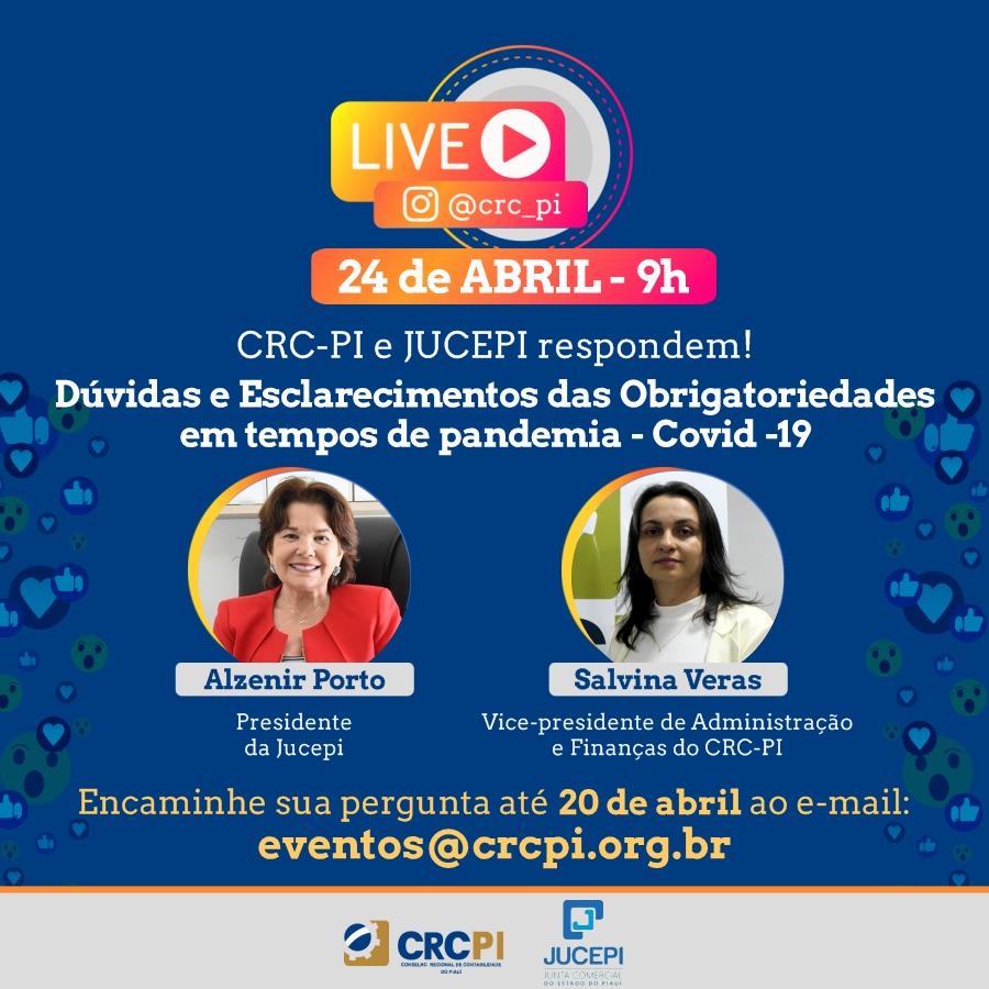Jucepi em live para responder duvidas de contadores