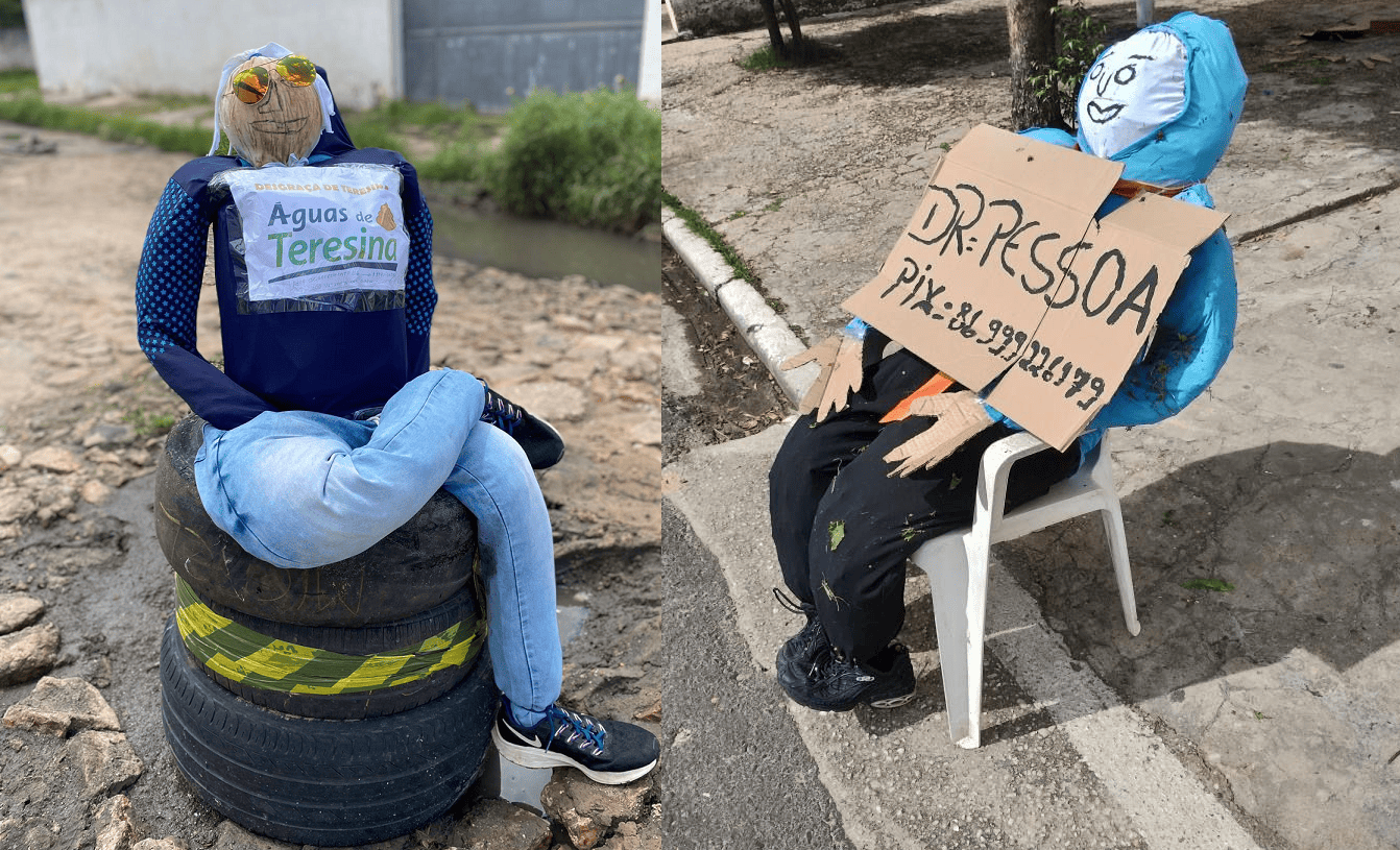 Águas de Teresina e Dr. Pessoa viram "Judas" no sábado de Aleluia em Teresina