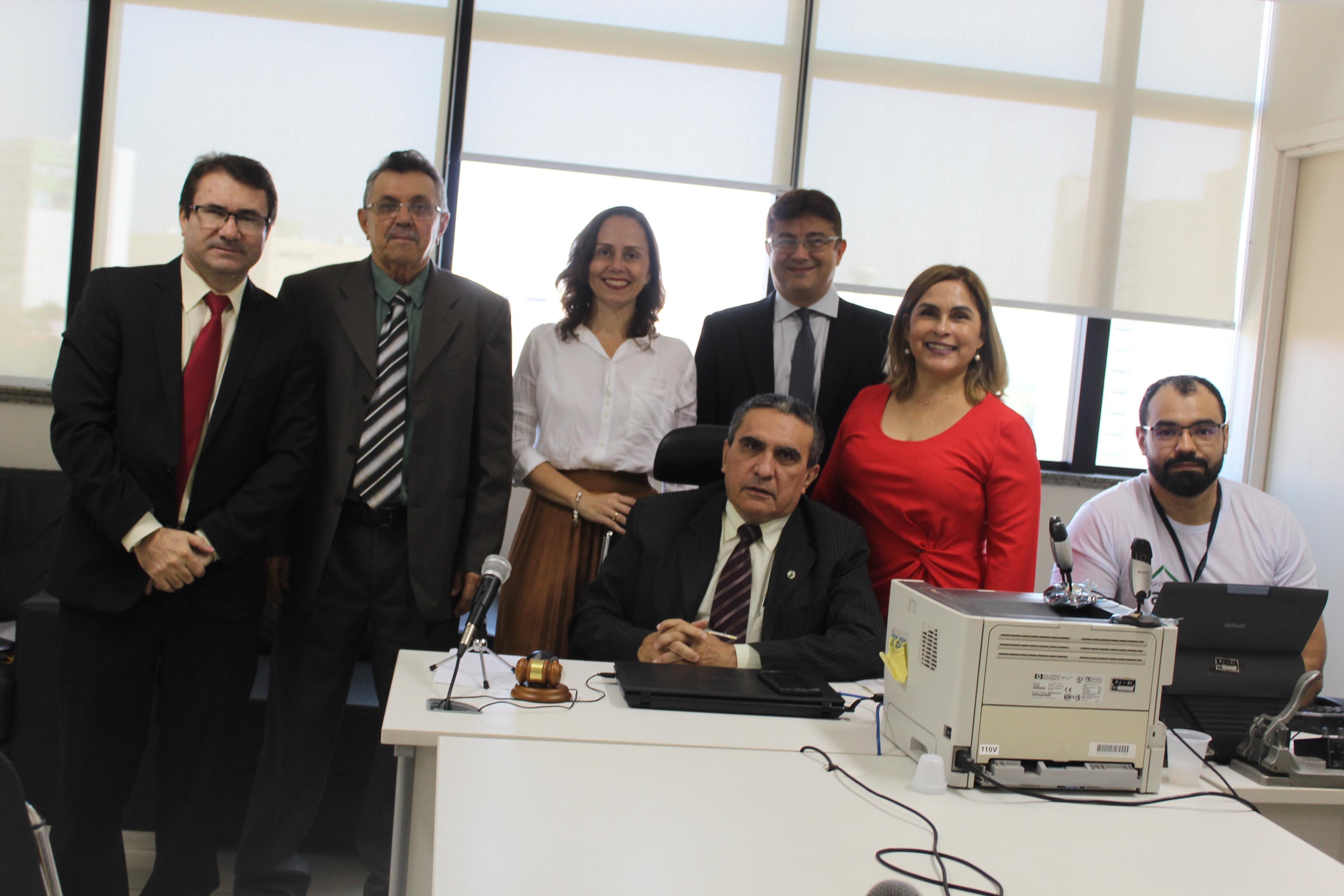 Juiz José Olindo e promotores de Justiça