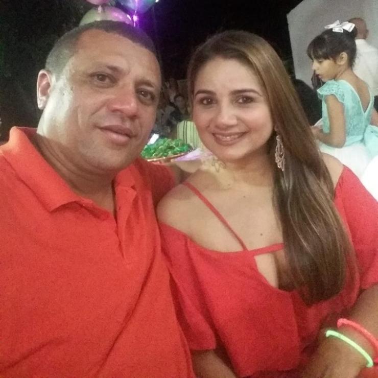 Willames Bonfim e a esposa Vanessa Rodrigues
