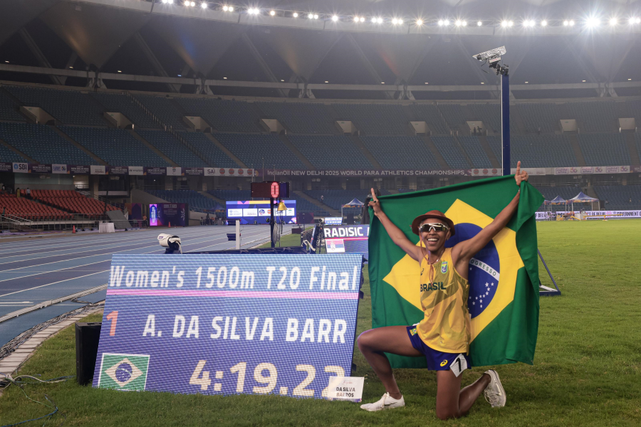 Piauiense conquista título mundial e quebra recorde no Atletismo Paralímpico