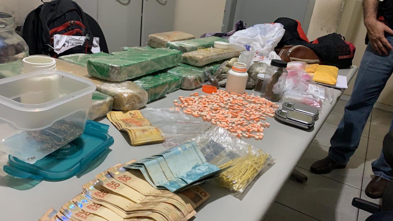 Material apreendido durante a operação