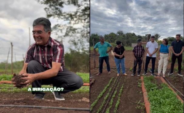 Limma visita produtores e incentiva produção rural no povoado Tamboril