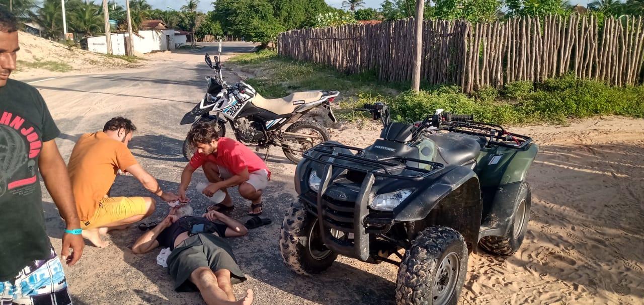 Acidente de trânsito na Praia de Macapá, em Luís Correia