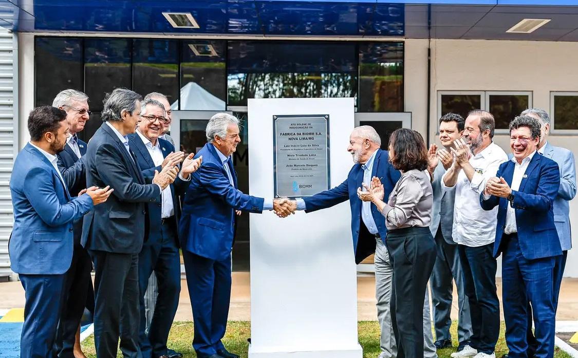 Presidente Lula participa, com a ministra da Saúde, Nísia Trindade, de inauguração de fábrica de insulina