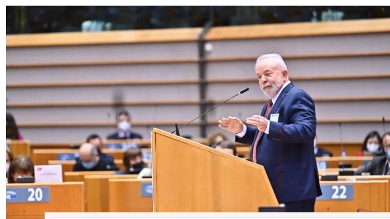 Lula no Parlamento Europeu