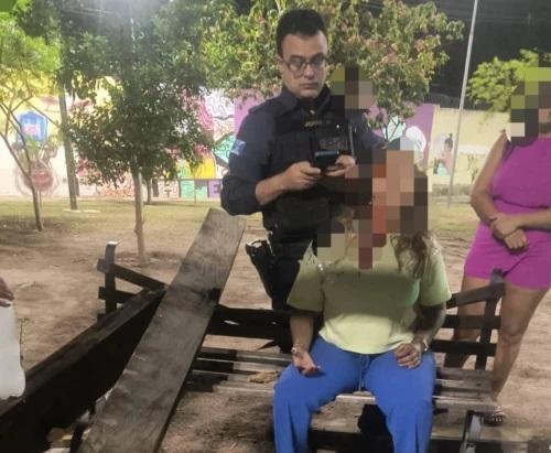 A mulher recebeu atendimento médico ainda no local
