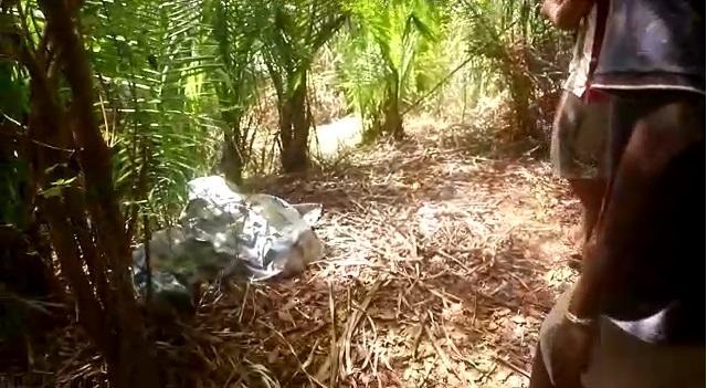 Local de mata fechada onde o corpo foi encontrado no bairro Monte Verde