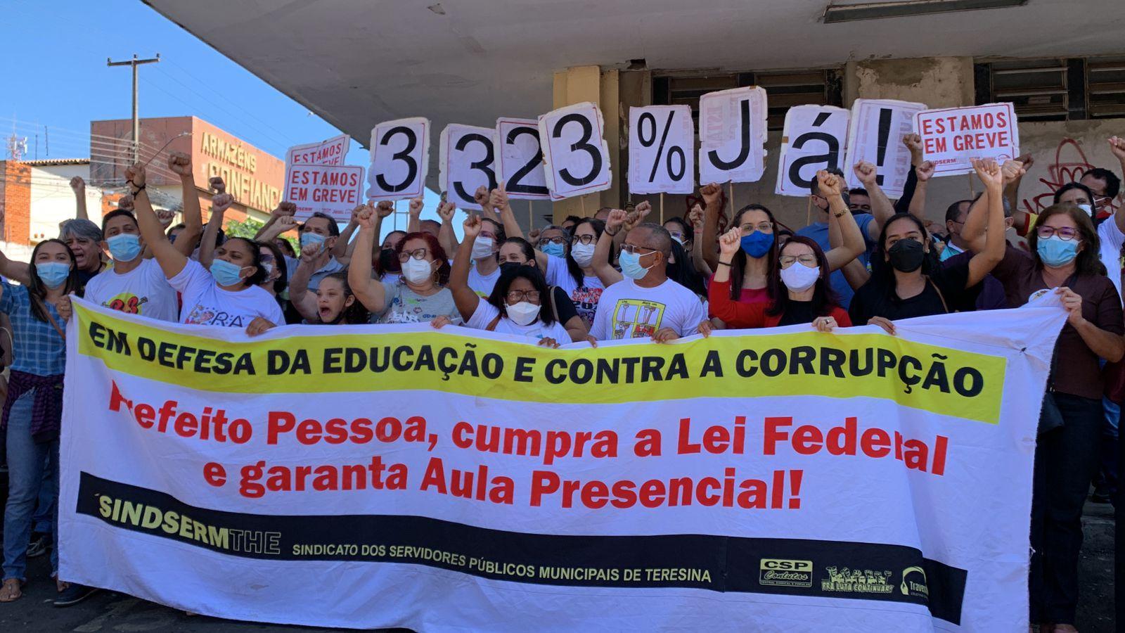 Manifestação de professores