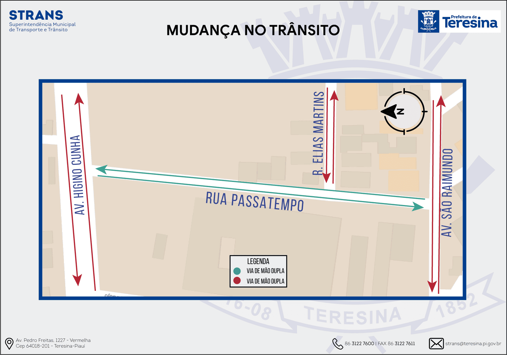 Mapa da rua Passatempo
