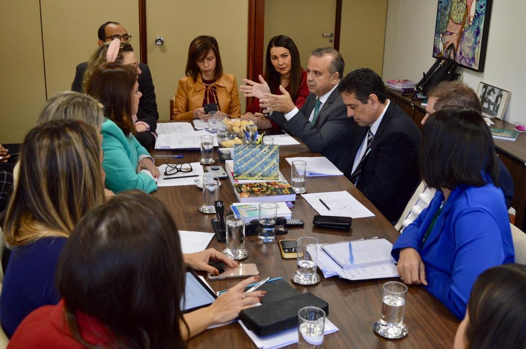 Margarete Coelho em reunião sobre reforma da previdência