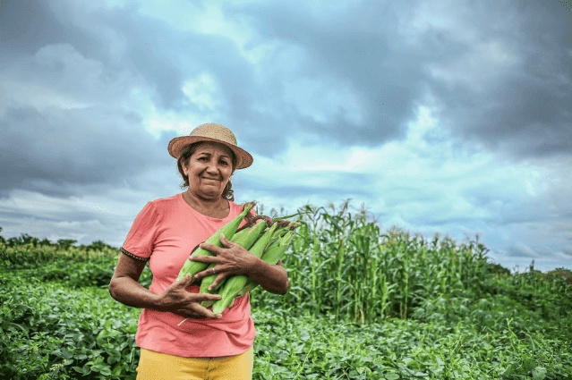 Maria Francisca Gomes, presidente da Associação de Pequenos produtores Rurais da Comunidade Chapada do Mucambo