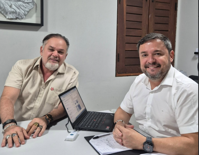 Presidente do PT Piauí, Fábio Novo e vice-presidente estadual, Maurício Solano