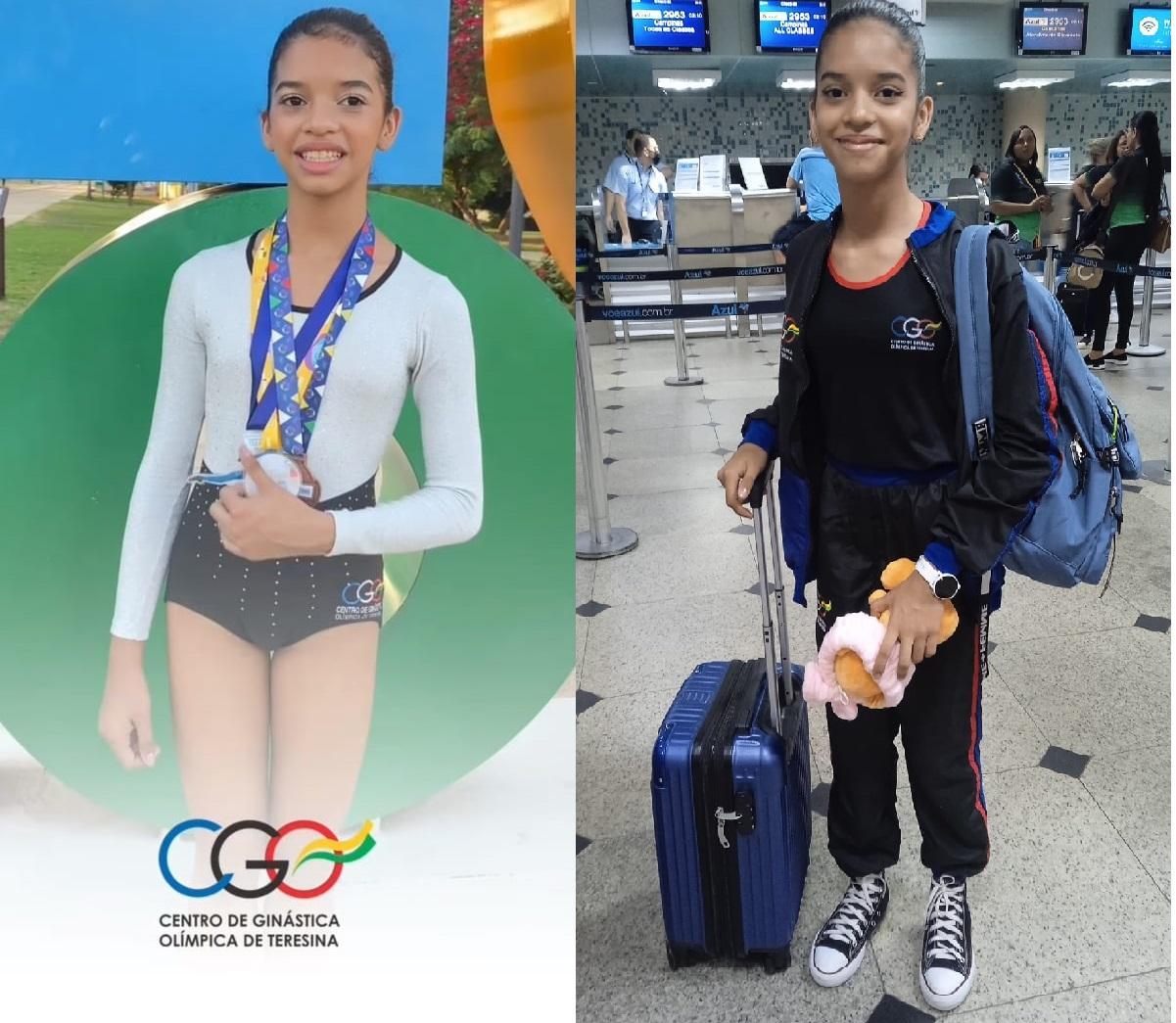 Maysa Fernanda mostra talento e embarca para o futuro da ginástica artística do Piauí