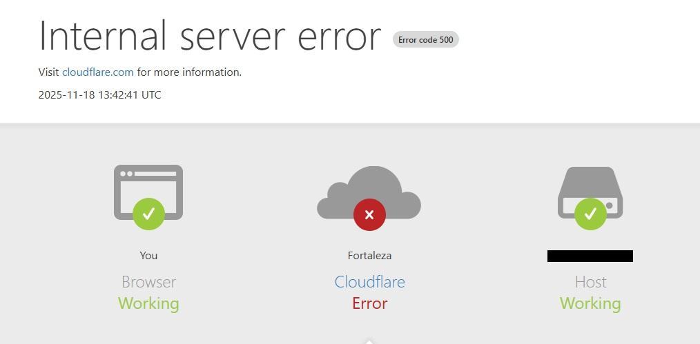 Falha na Cloudflare deixa vários sites fora do ar no Brasil