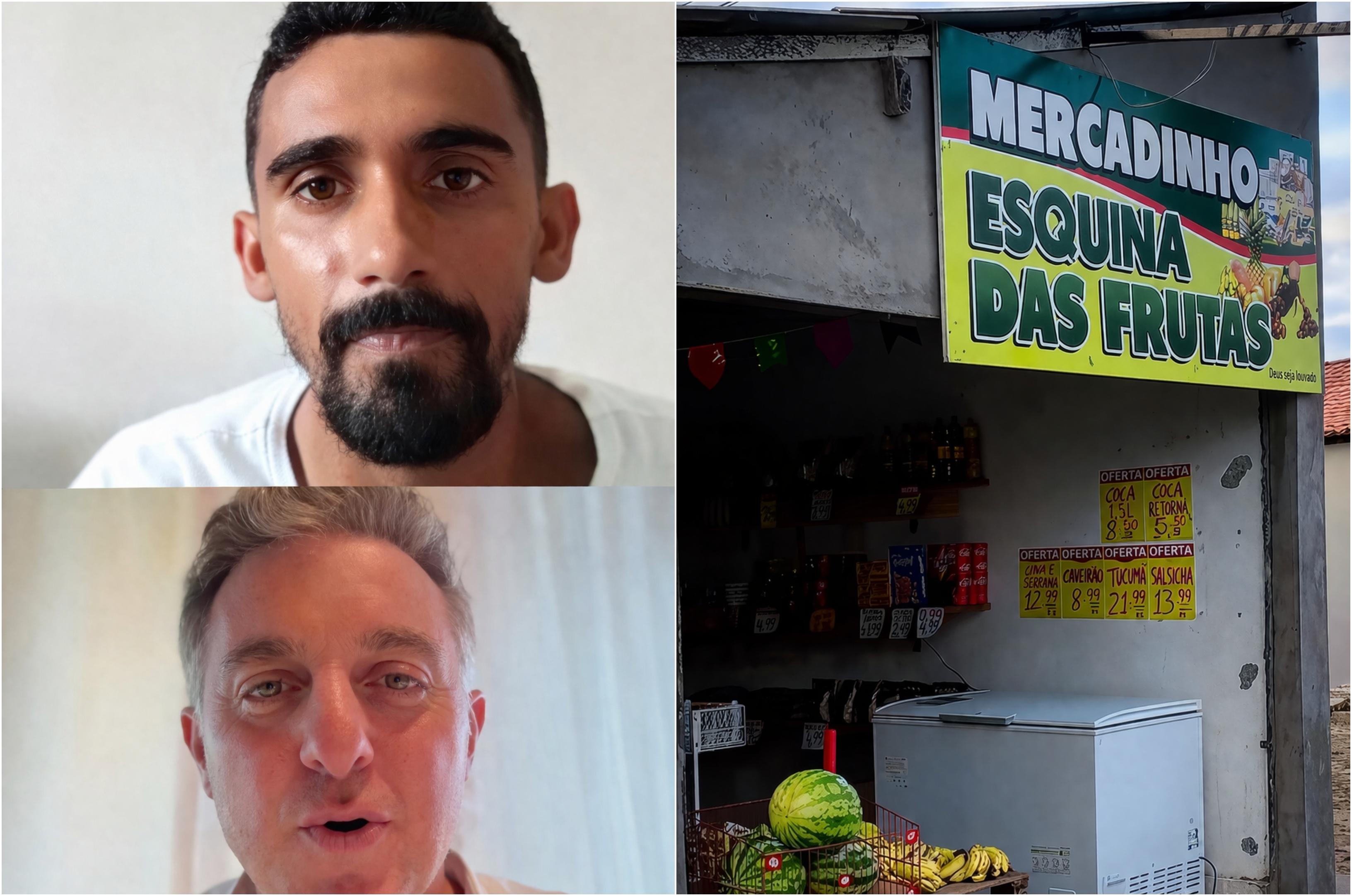Luciano Huck doa R$ 30 mil a empreendedor do PI e muda rumo de mercadinho em Altos