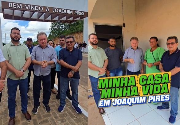 Merlong Solano destaca parceria em entregas de casas e obras em Joaquim Pires