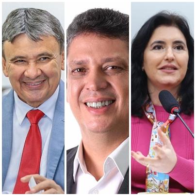 Wellington Dias, Márcio Macedo e Simone Tebet