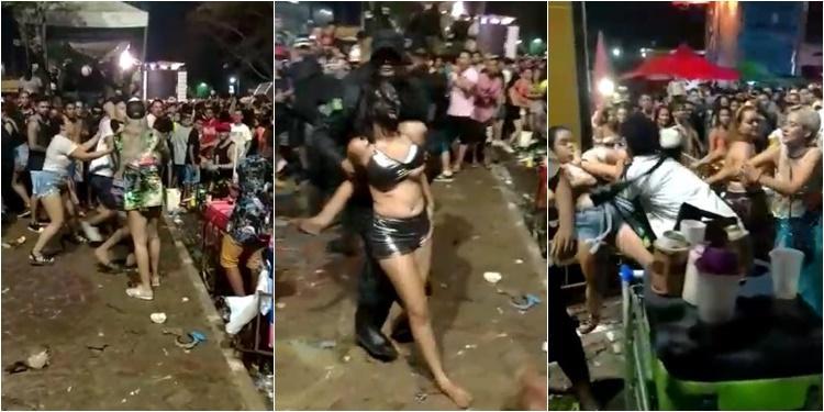 Briga no Corso envolveu homens e mulheres