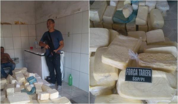 Segunda parte da carga de queijo apreendida pela Força Tarefa