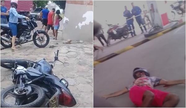 Moto apreendida e corpo do homem morto