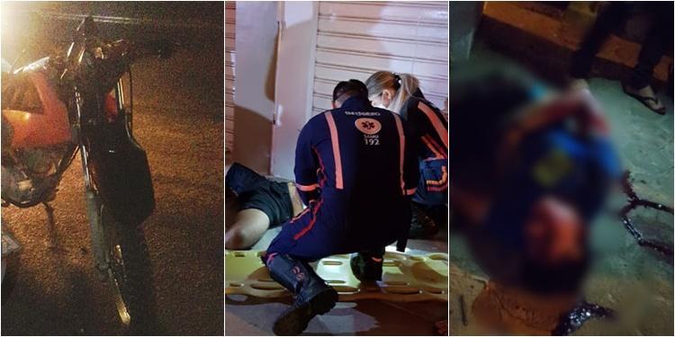 Imagens do acidente e do atendimento do SAMU