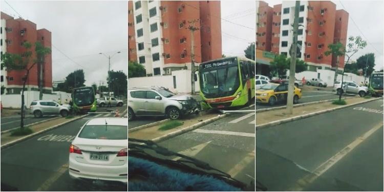 Acidente registrado na Avenida Kennedy em Teresina