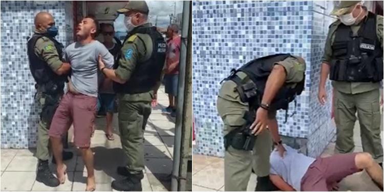 Abordagem foi registrada em vídeos por populares