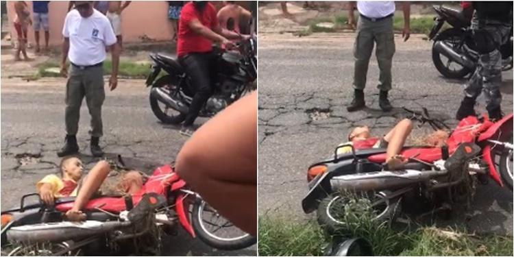 Vítima conduzia motocicleta modelo Pop 100 roubada