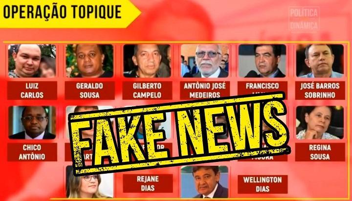 Montagem de fake contra autoridades